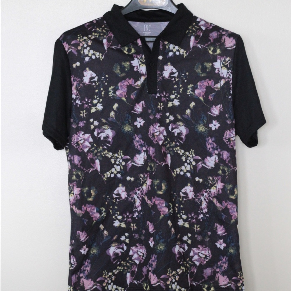 International Concepts floral polo